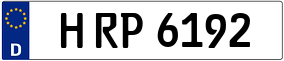 Trailer License Plate